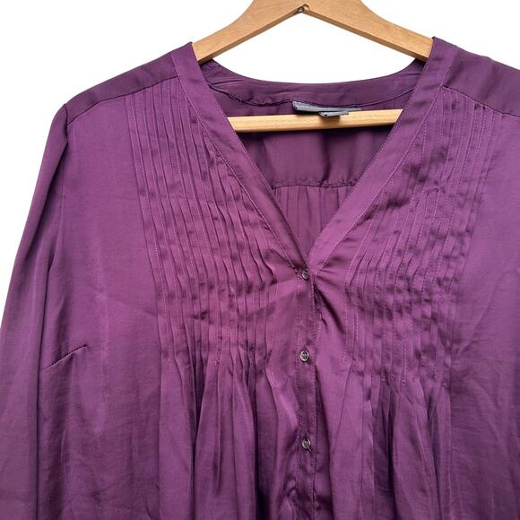 A Pea in the Pod Maternity Tunic Blouse – Size M – Plum Purple - Picture 3 of 7